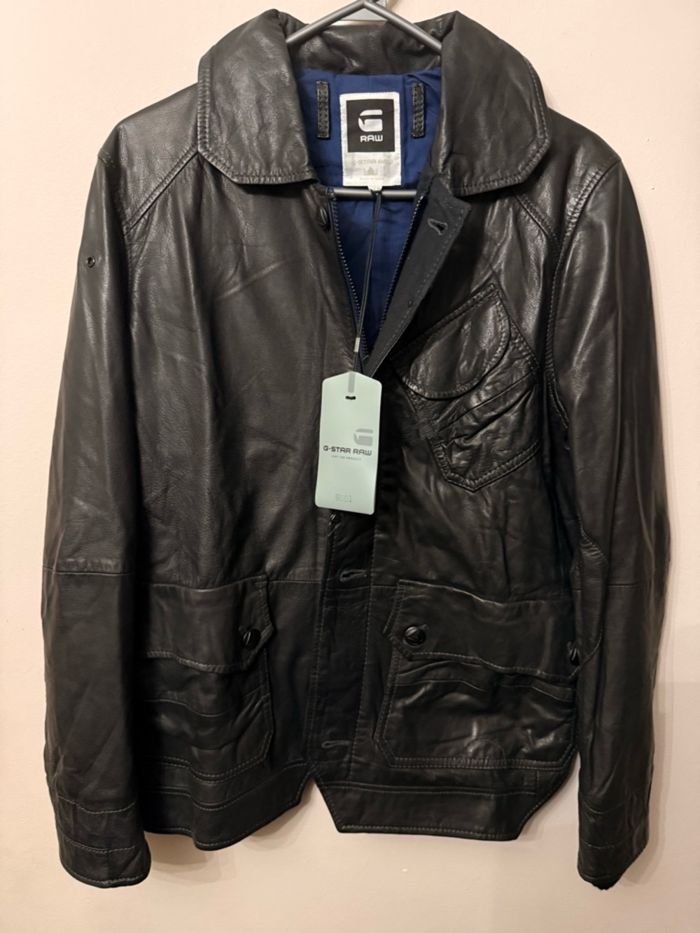 G-Star Men's Genuine Leather Jacket(brand new)